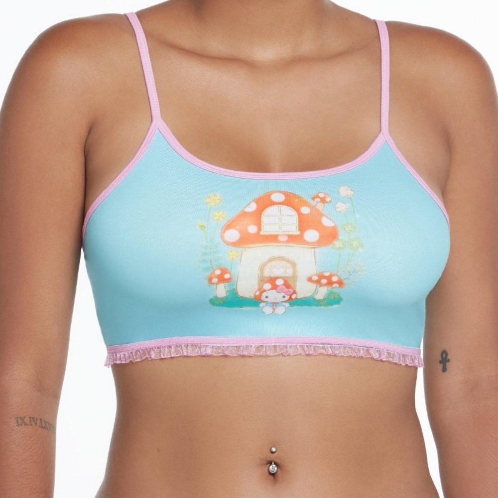 Hello Kitty Mushroom Bralette Hot Topic Sanrio My‎ Melody